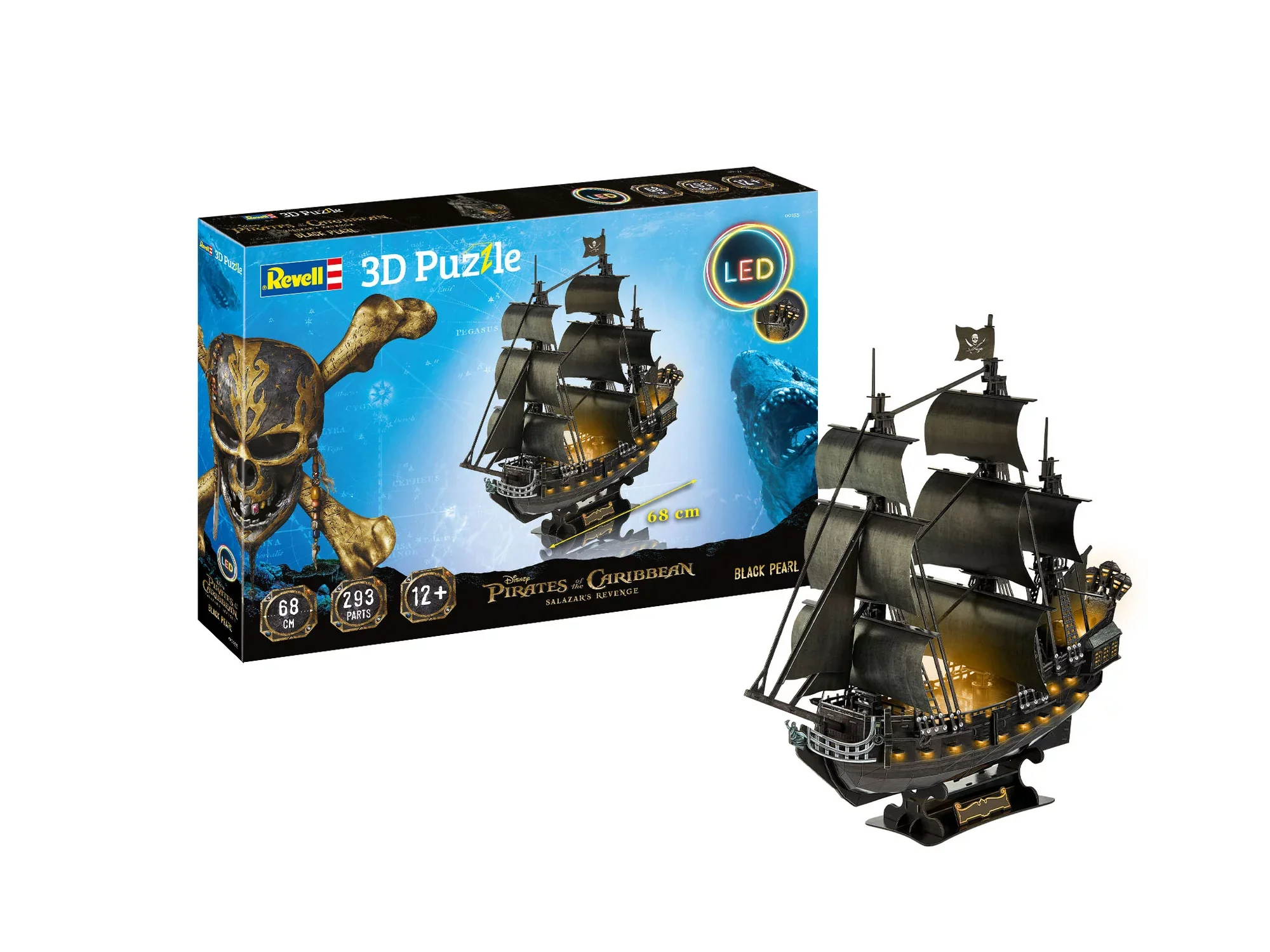 3D Puzzle Black Pearl  LED Edition