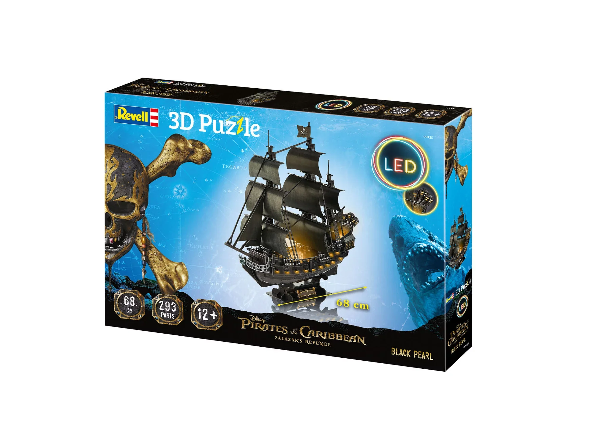 3D Puzzle Black Pearl  LED Edition - Image 5