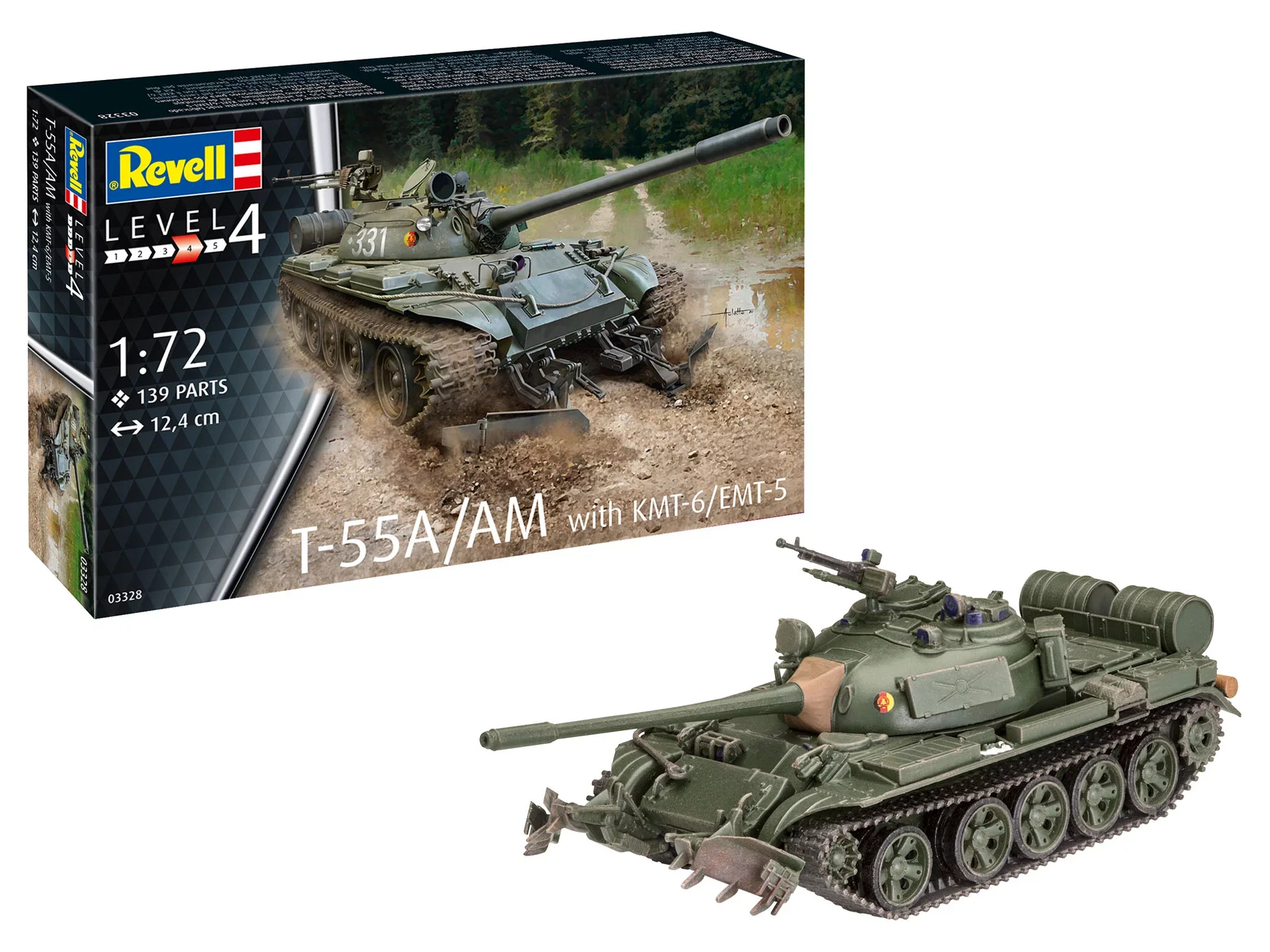 T-55A/AM with KMT-6/EMT-5 Mine Plough