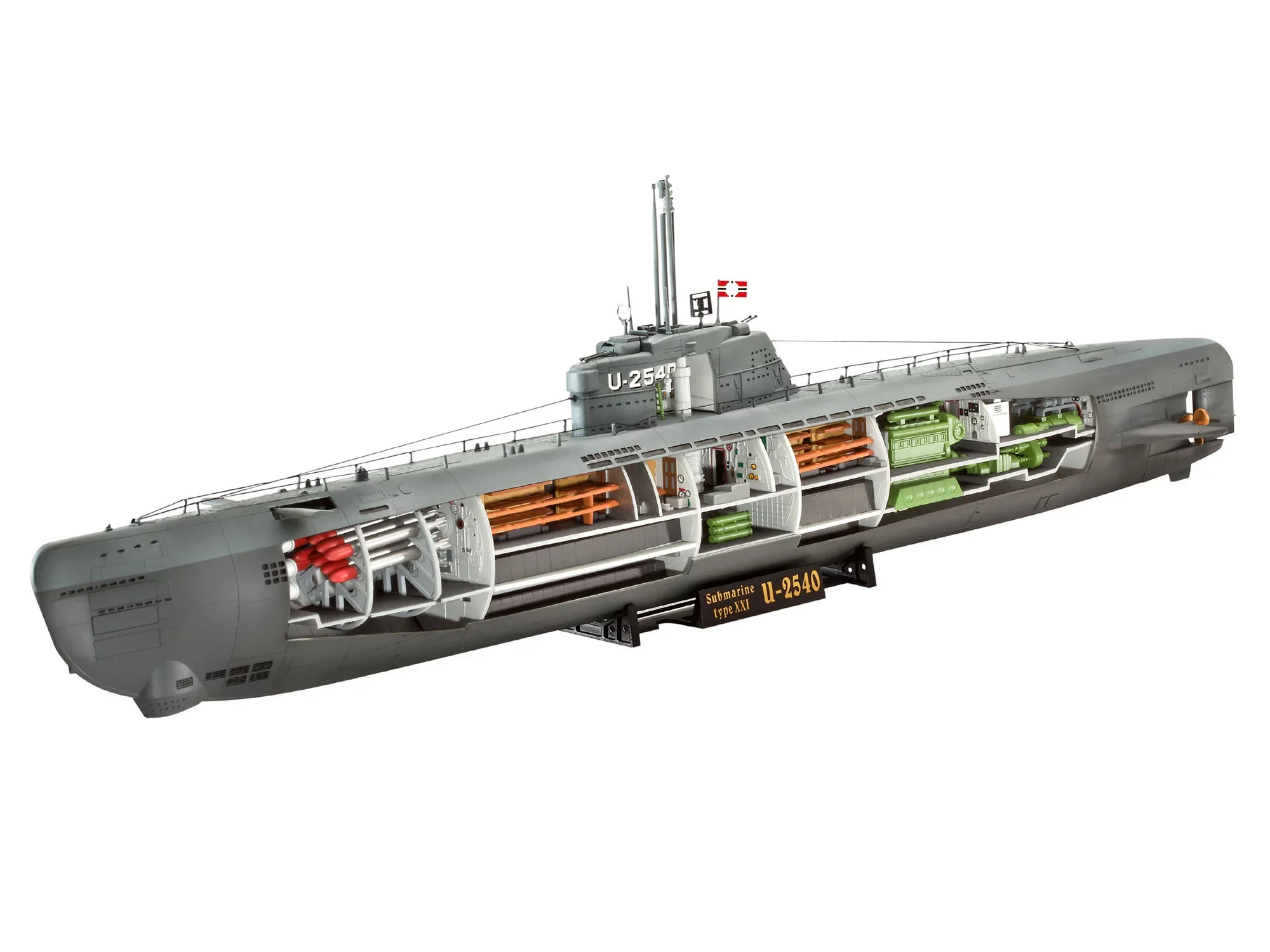 Deutsches U-Boot Typ XXI mit Interieur - Image 2