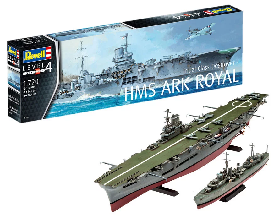 HMS Ark Royal & Tribal Class Destroyer