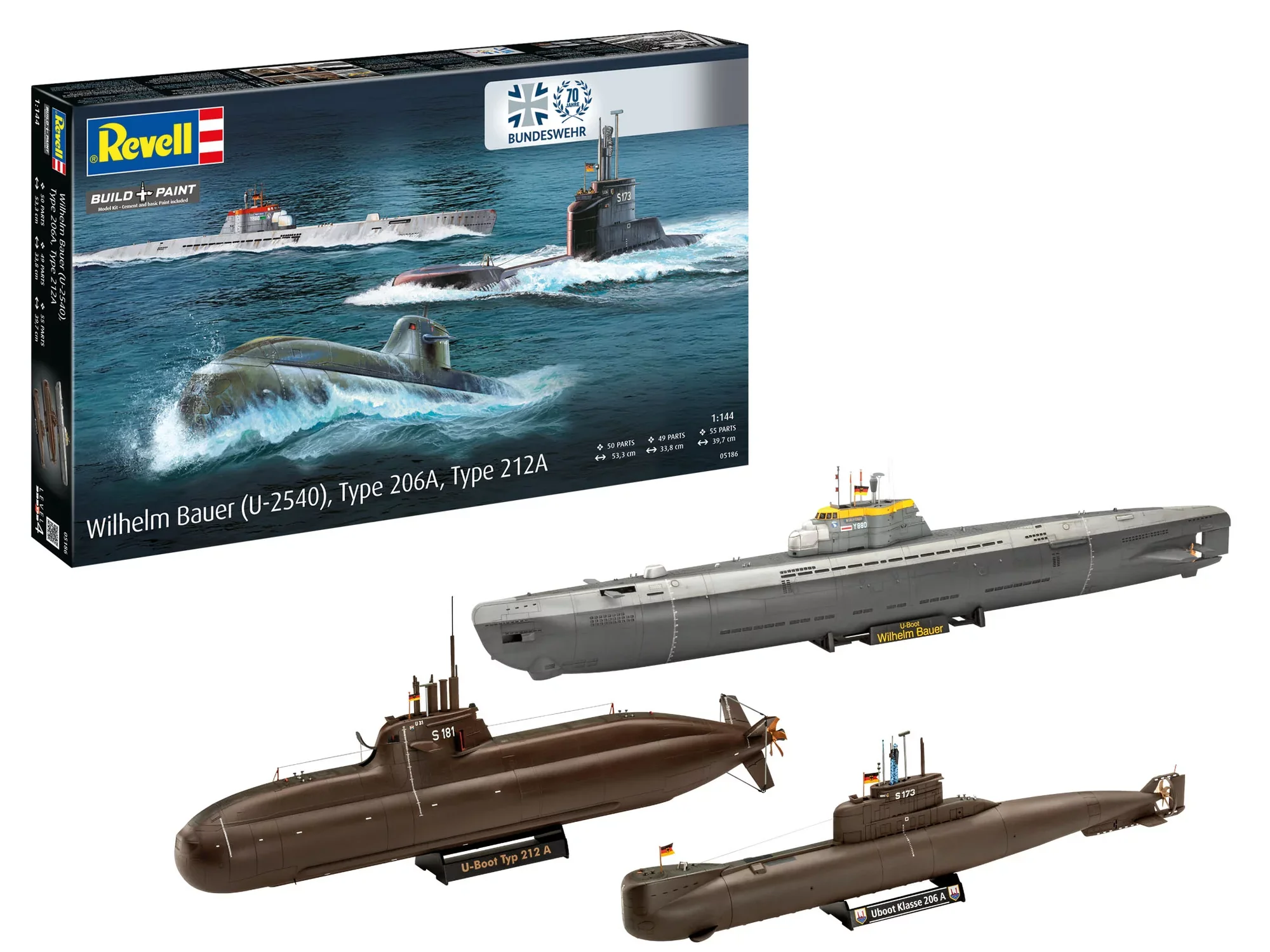 70 Years Bundeswehr:Wilhelm Bauer,Type 206A,Class2