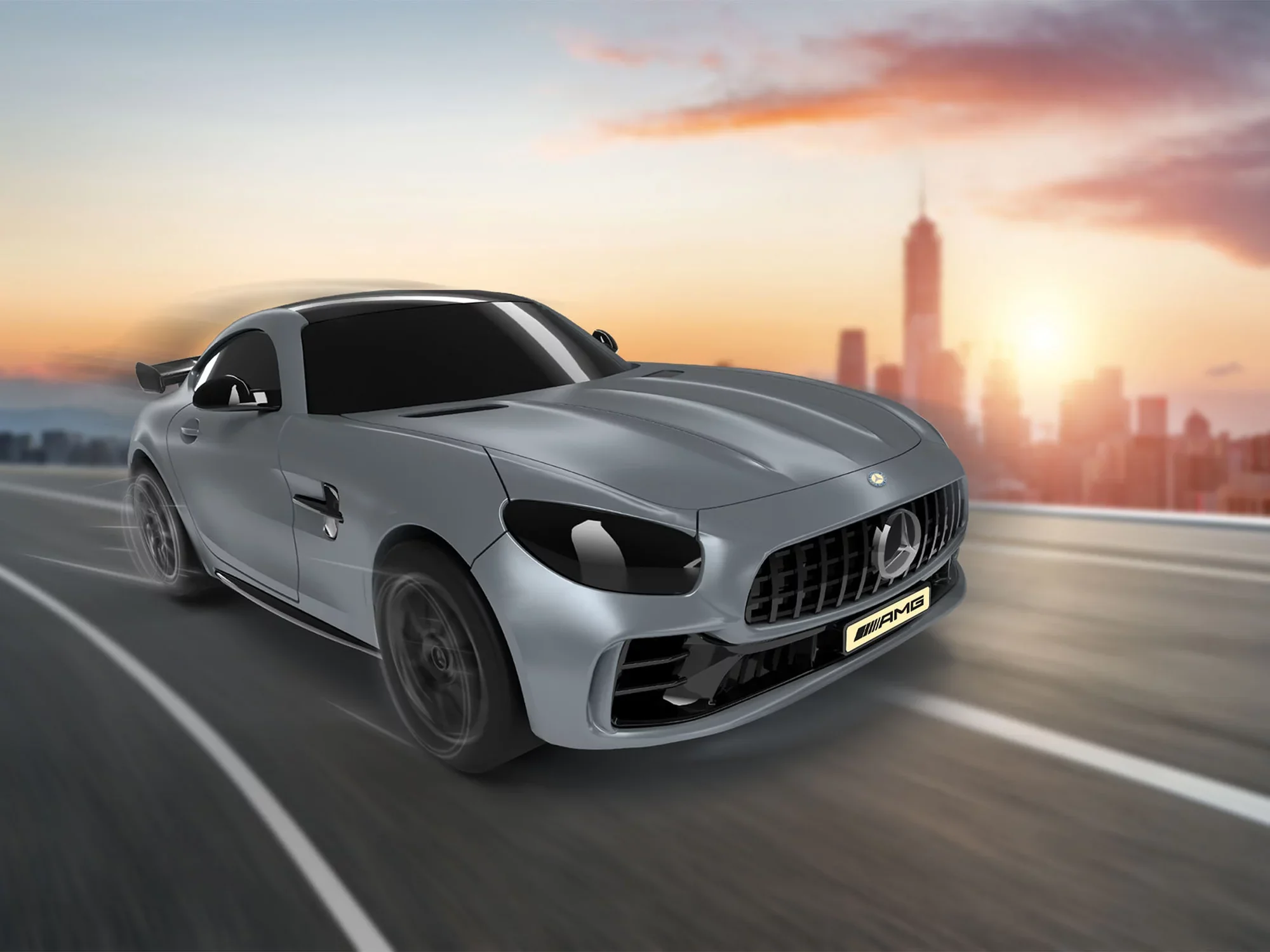 Build 'n Race Mercedes-AMG GT R, Grey - Image 5