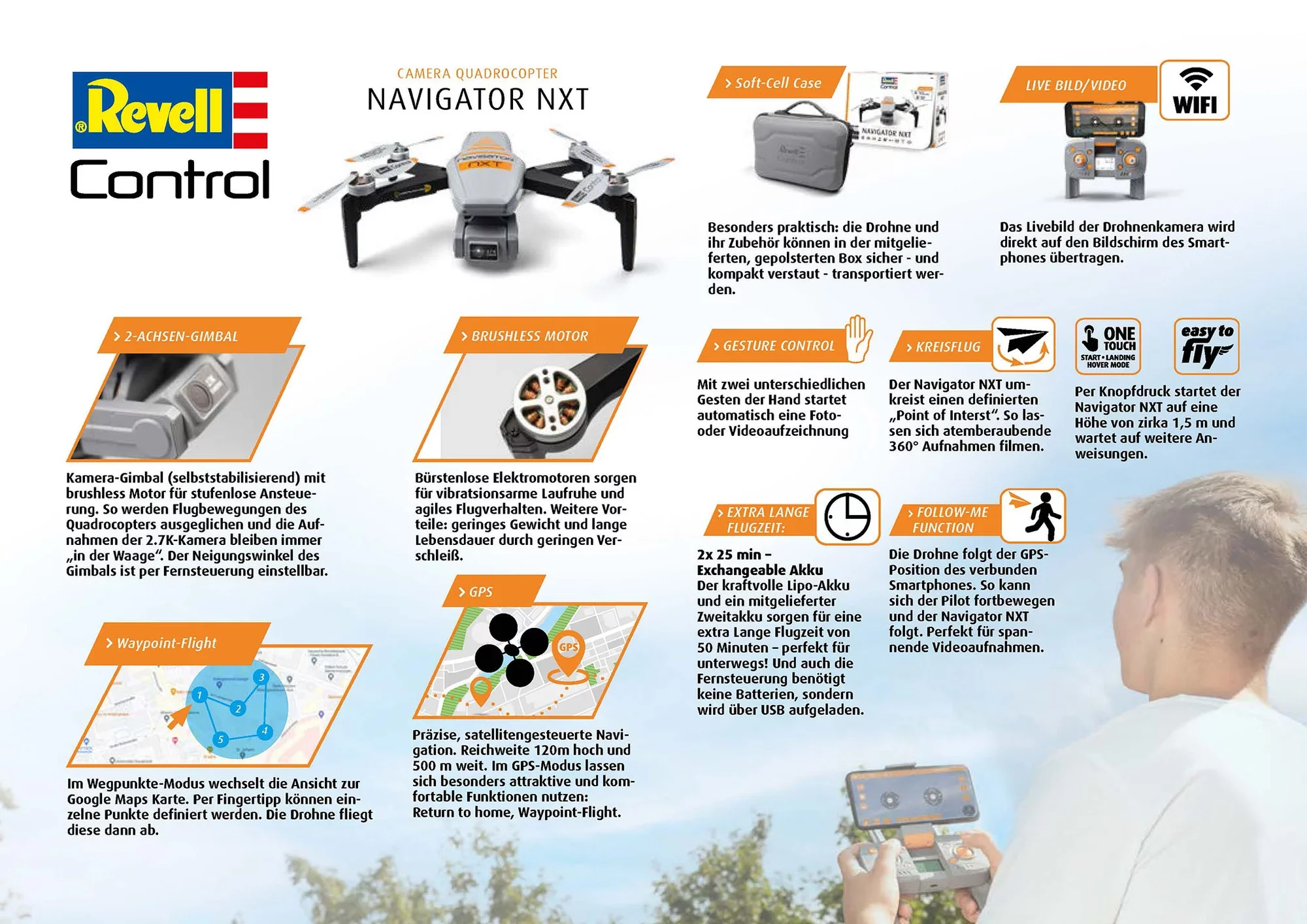 RC Hi-Def Camera Drone "Navigator NXT" - Image 5