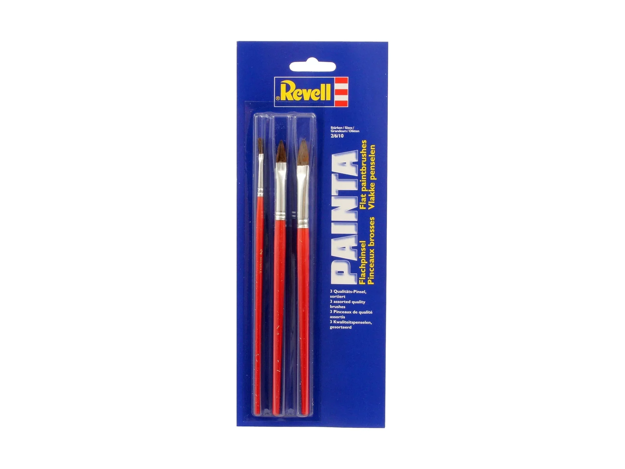 Revell "Painta" Flat Brush Set - Size 2, 6 & 10
