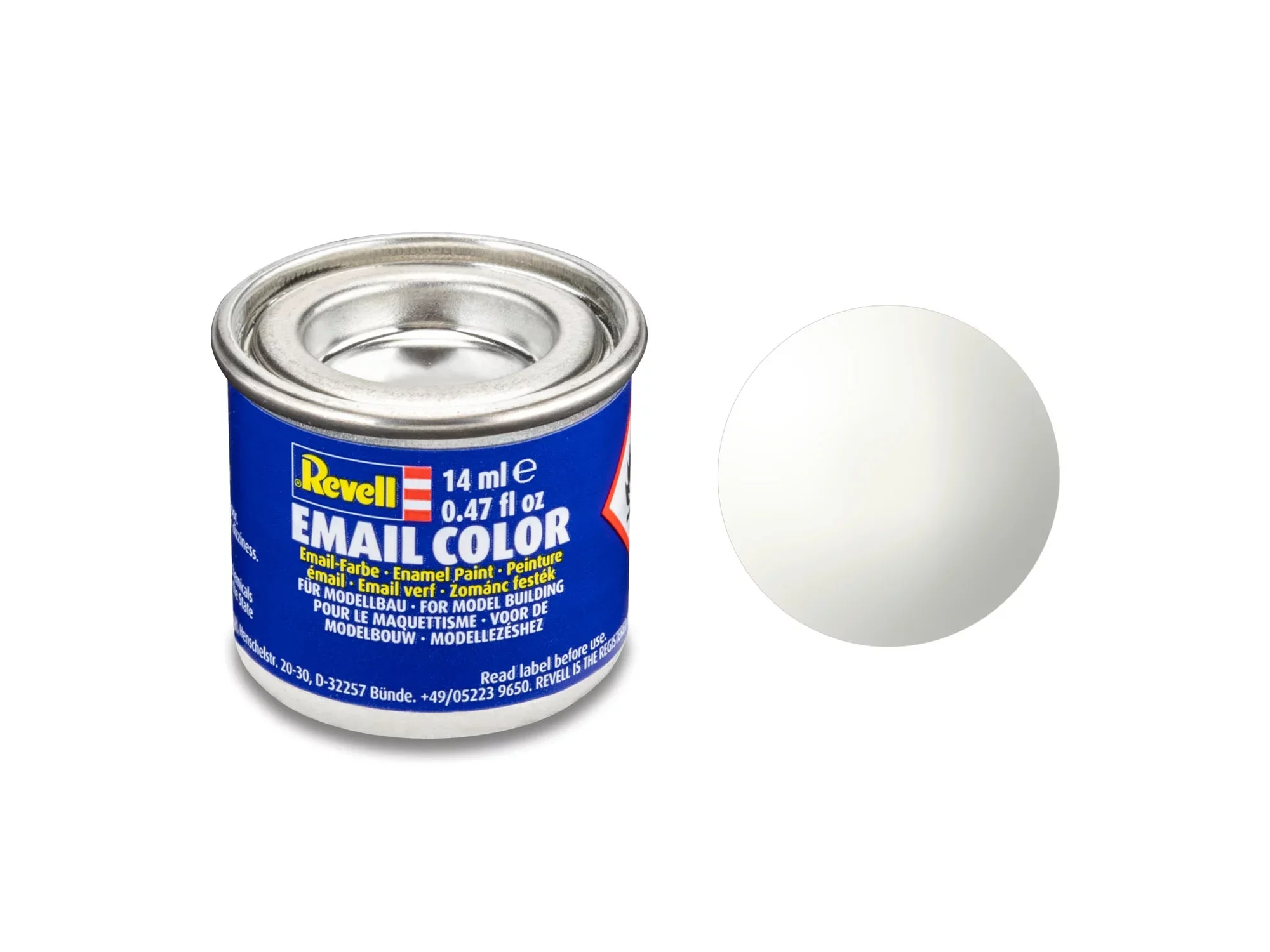 Gloss "White" (RAL 9010) Email Color Enamel - 14ml