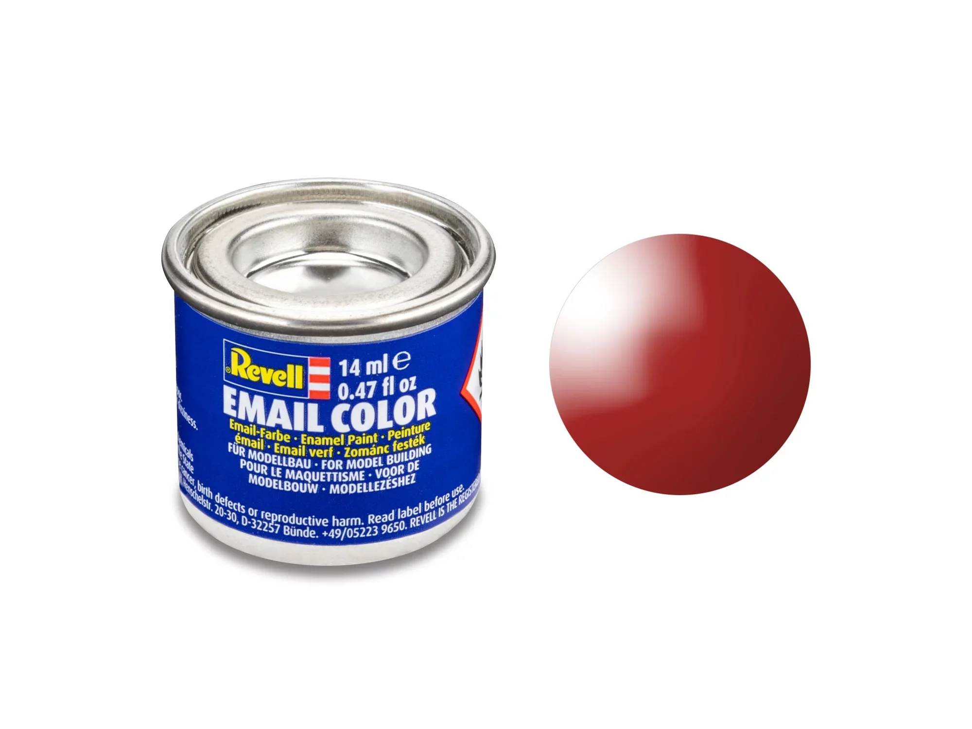 Gloss "Fiery Red" (RAL 3000) Email Color - 14ml