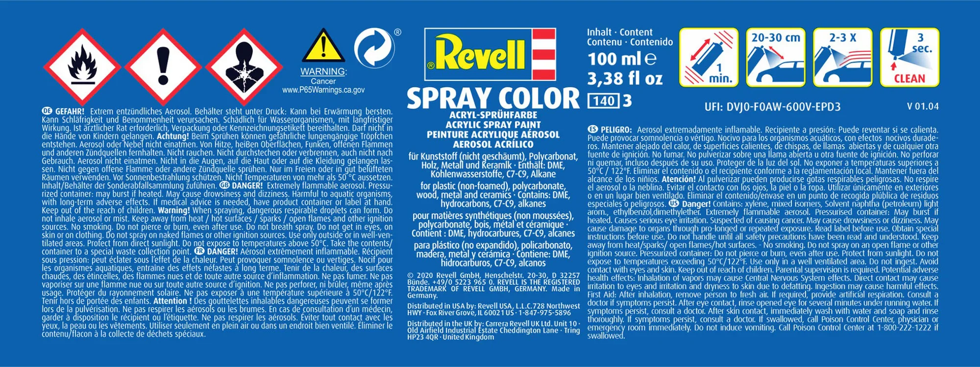 Matt "Brown" Spray Color Acryl Aerosol Spray 100ml - Image 2