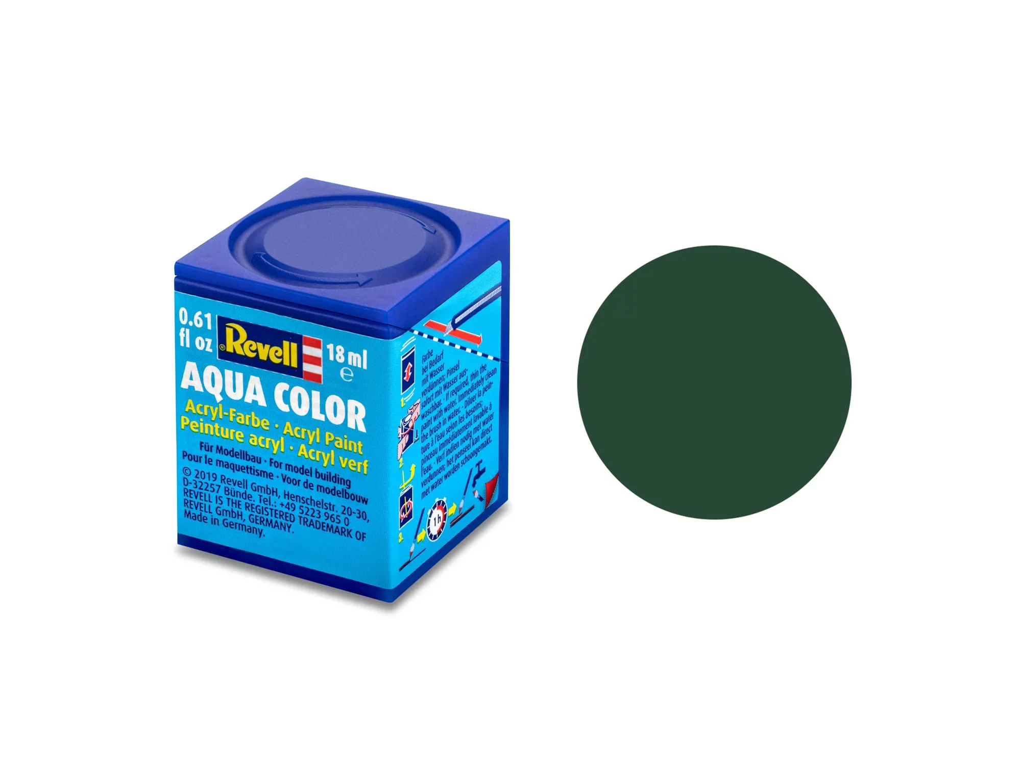 Matt "RAF Dark Green" Aqua Color Acrylic - 18ml