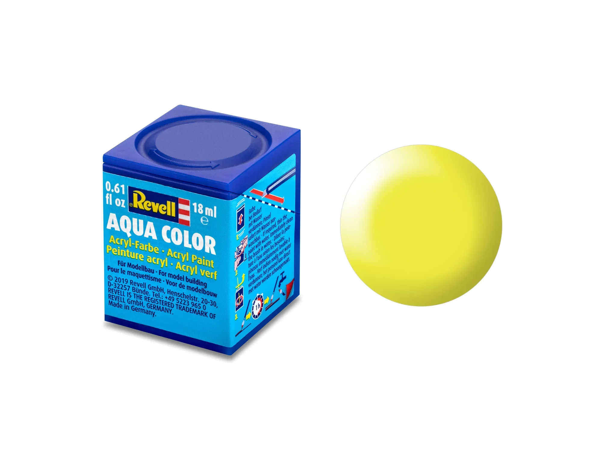 Silk "Lum. Yellow" (RAL 1026) Aqua Color - 18ml