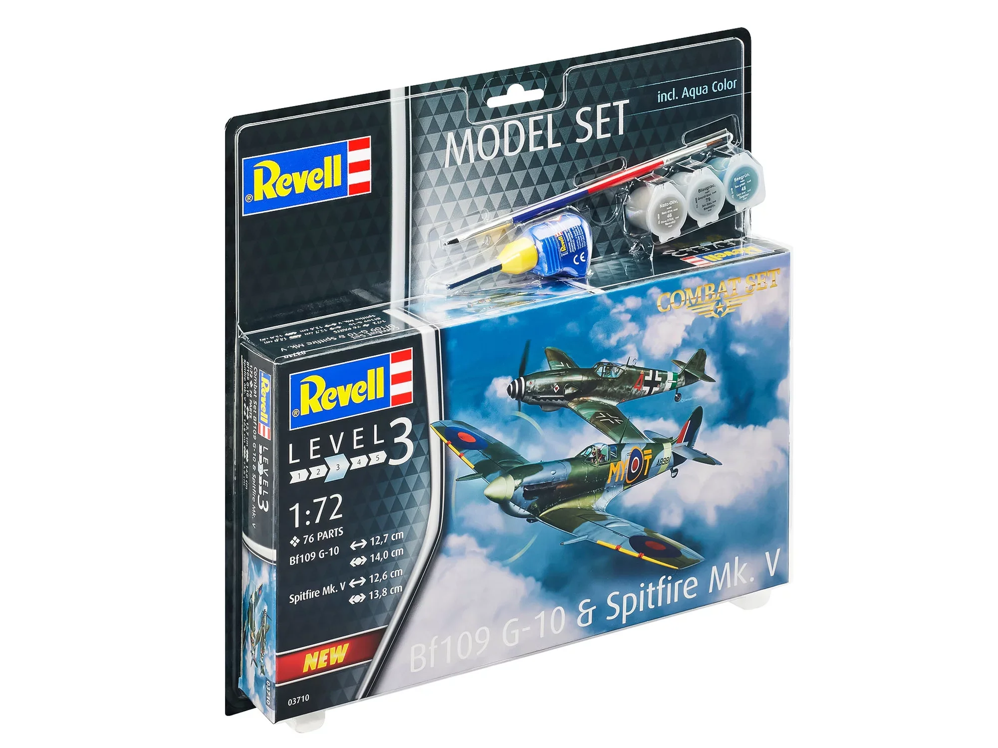 Model Set Combat Set Bf109G-10 & Spitfire Mk.V - Image 2
